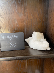 Apophyllite Raw Cluster With Druzy